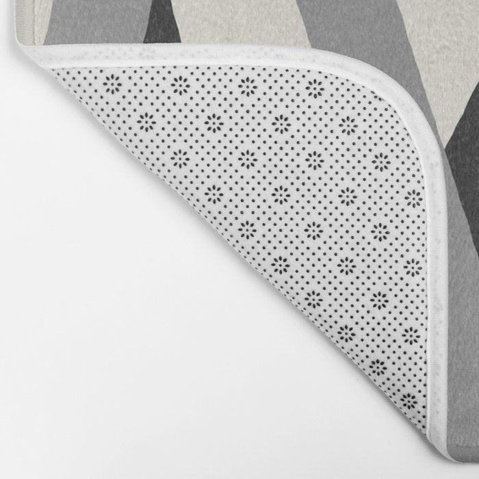 Lines Misaligned - Black and White Bath Mat Gallery Image 2