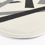 Lines Misaligned - Black and White Bath Mat Gallery Image 3