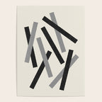 Lines Misaligned - Black and White Poster Gallery Image 4