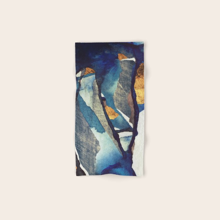 Cobalt Abstract Bath Towel Gallery Image 1