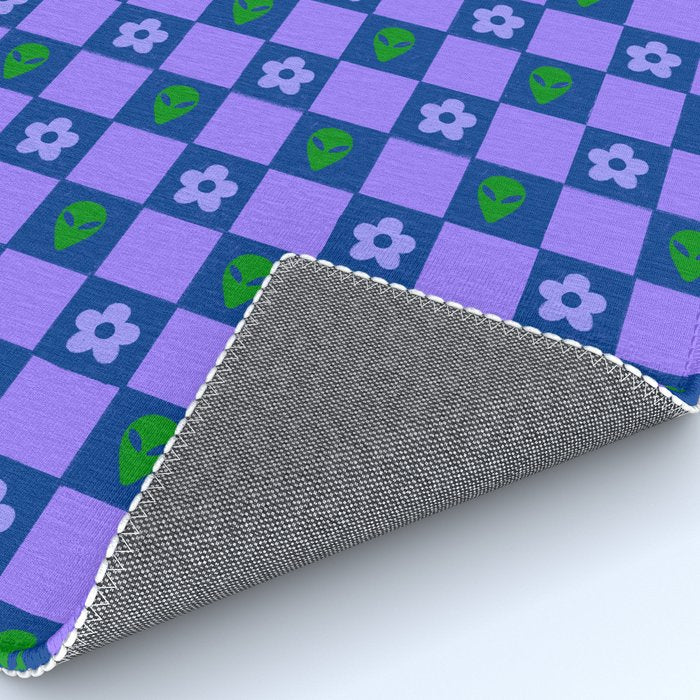Alien Daisy Checkerboard Rug Gallery Image 4