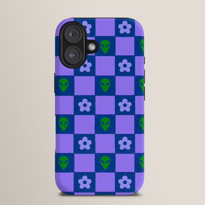 Alien Daisy Checkerboard iPhone Case Gallery Image 13