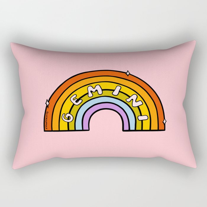 Gemini Rainbow Rectangular Pillow Gallery Image 2
