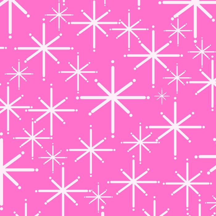 Bright Pink Mid Century Modern Twinkling Stars Retro Atomic Pattern Coffee Mug Gallery Image 2