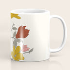 Colorful Minimal Line Art Magnolia Coffee Mug Gallery Image 1