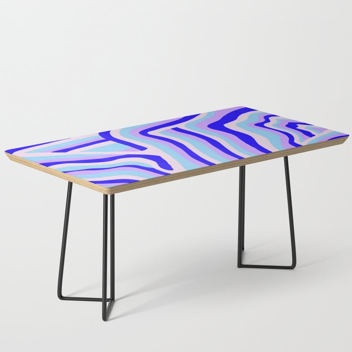 Lavender Zebra Stripes Coffee Table