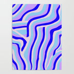 lavender zebra stripes Poster Gallery Image 4