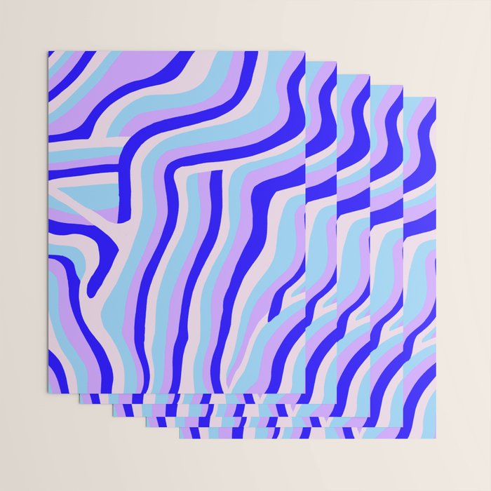 lavender zebra stripes Wrapping Paper Gallery Image 3