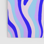 lavender zebra stripes Poster Gallery Image 3
