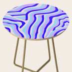 lavender zebra stripes Side Table Gallery Image 2