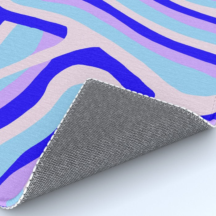 lavender zebra stripes Rug Gallery Image 4