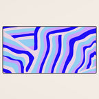 lavender zebra stripes Desk Mat Gallery Image 3
