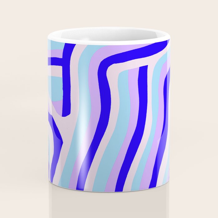 lavender zebra stripes Coffee Mug Gallery Image 4