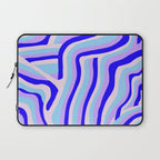 lavender zebra stripes Laptop Sleeve Gallery Image 1