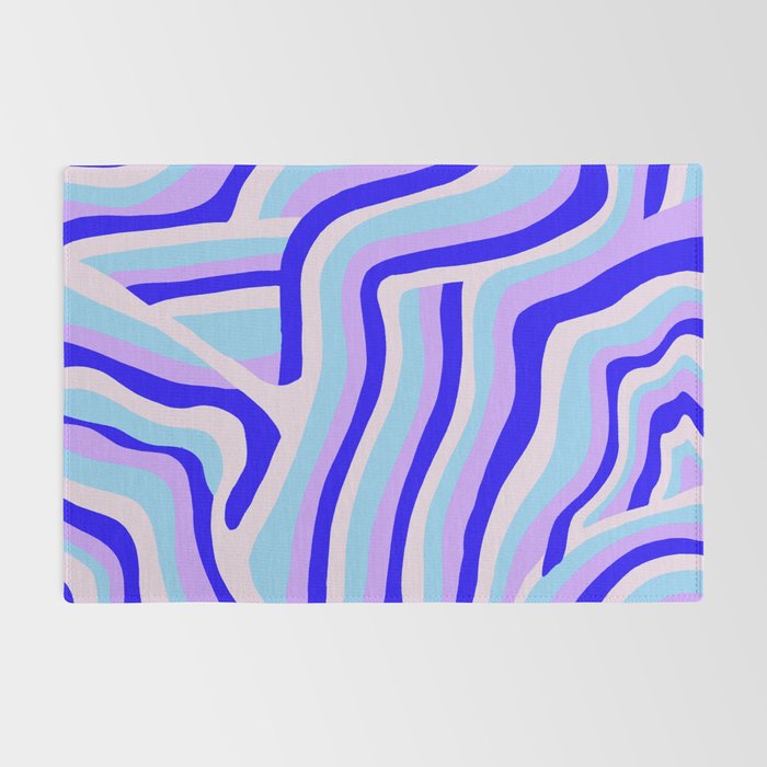 lavender zebra stripes Rug Gallery Image 2