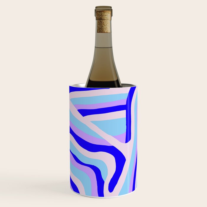 lavender zebra stripes Wine Chiller Gallery Image 2