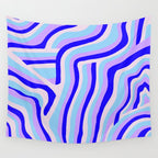 lavender zebra stripes Wall Tapestry Gallery Image 4