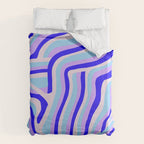 lavender zebra stripes Duvet Cover Gallery Image 6