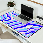 lavender zebra stripes Desk Mat Gallery Image 2