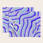 lavender zebra stripes Placemat Gallery Image 1