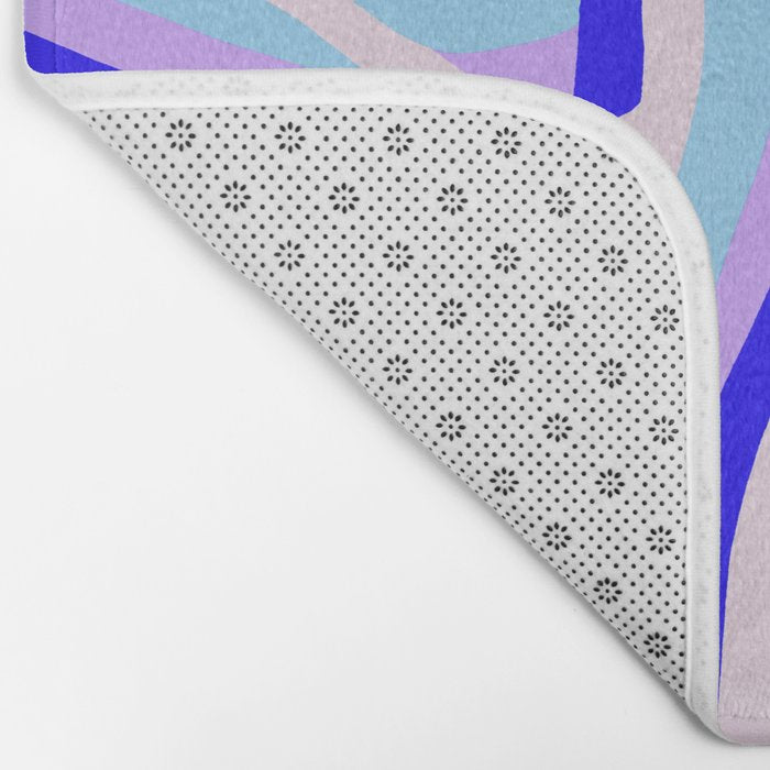 lavender zebra stripes Bath Mat Gallery Image 2