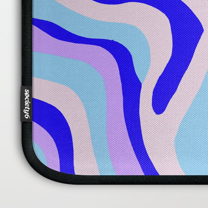 lavender zebra stripes Laptop Sleeve Gallery Image 3