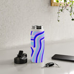 lavender zebra stripes Water Bottle Gallery Image 4