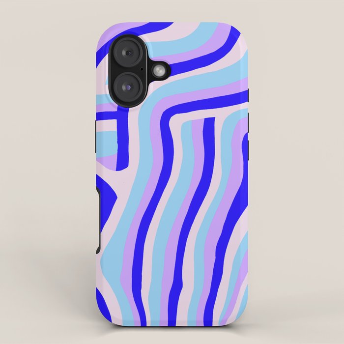 lavender zebra stripes iPhone Case Gallery Image 1