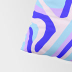 lavender zebra stripes Pillow Sham Gallery Image 4