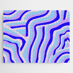 lavender zebra stripes Jigsaw Puzzle Gallery Image 1