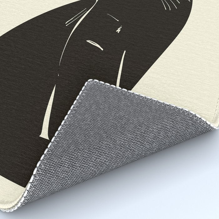Minimalist Black Cat 2 Rug Gallery Image 4