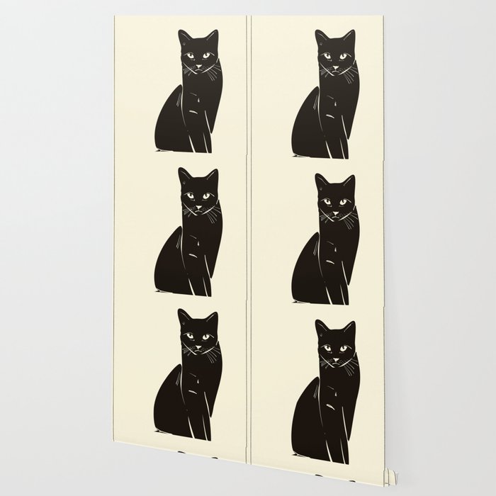 Minimalist Black Cat 2 Wallpaper Gallery Image 2