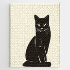Minimalist Black Cat 2 Jigsaw Puzzle Gallery Image 1