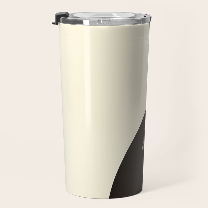Minimalist Black Cat 2 Travel Mug Gallery Image 3