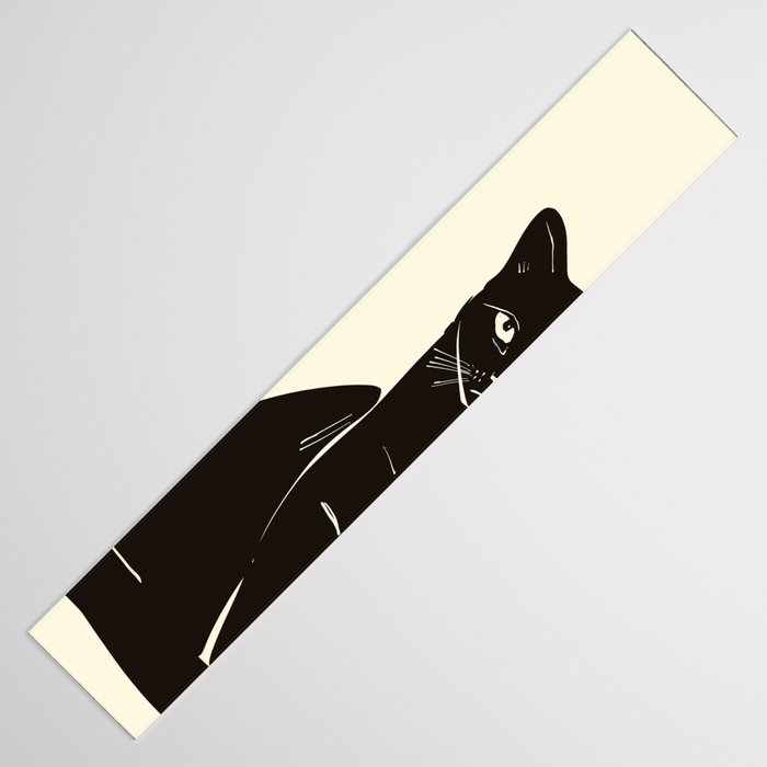 Minimalist Black Cat 2 Table Runner Gallery Image 3