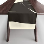 Minimalist Black Cat 2 Table Runner Gallery Image 1