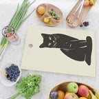 Minimalist Black Cat 2 Cutting Board Gallery Image 2