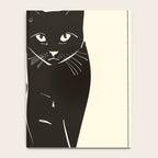 Minimalist Black Cat 2 Notebook Gallery Image 4