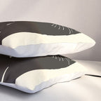 Minimalist Black Cat 2 Pillow Sham Gallery Image 3