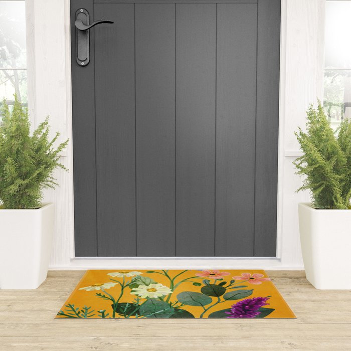 Summer Flowers 8 Welcome Mat Gallery Image 3