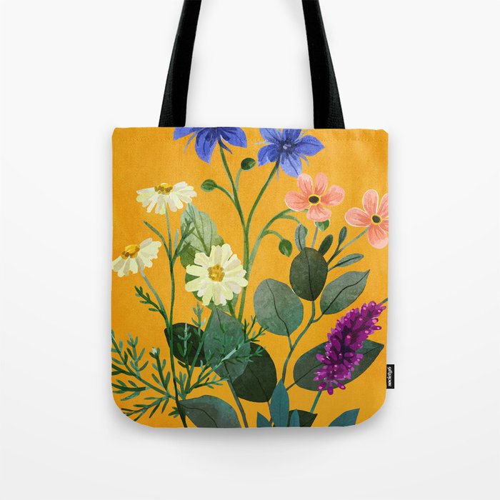 Summer Flowers 8 Tote Bag Gallery Image 1