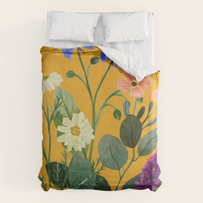 Summer Flowers 8 Duvet Cover Gallery Image 1