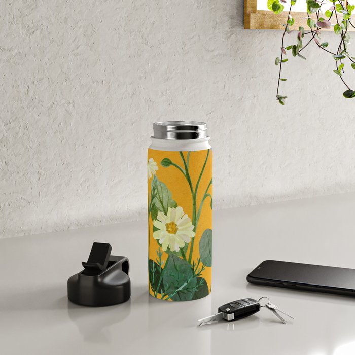 Summer Flowers 8 Water Bottle Gallery Image 4