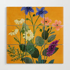 Summer Flowers 8 Wood Wall Art Gallery Image 1