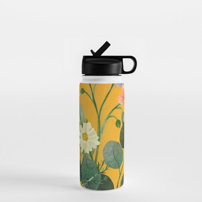 Summer Flowers 8 Water Bottle Gallery Image 1