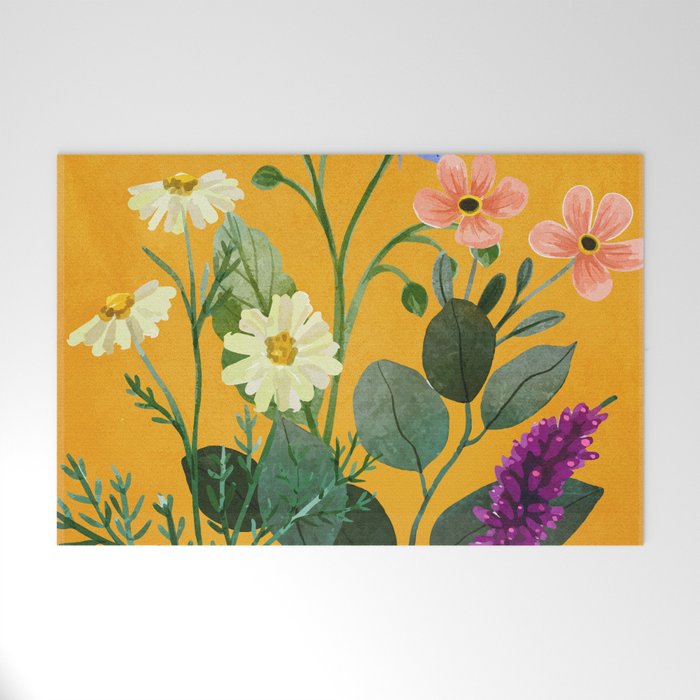 Summer Flowers 8 Welcome Mat Gallery Image 1