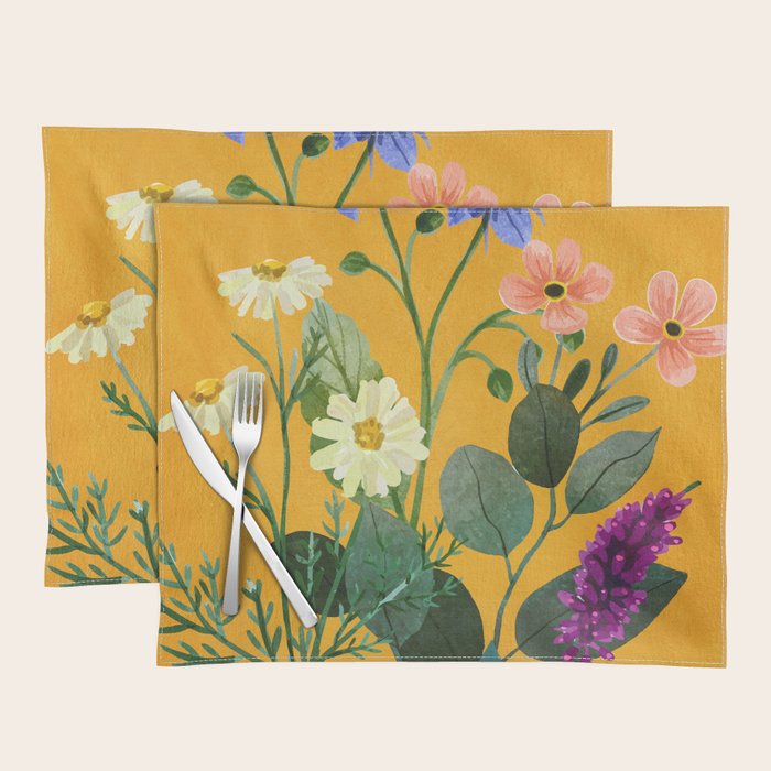 Summer Flowers 8 Placemat Gallery Image 1