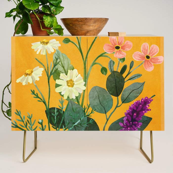 Summer Flowers 8 Credenza Gallery Image 1