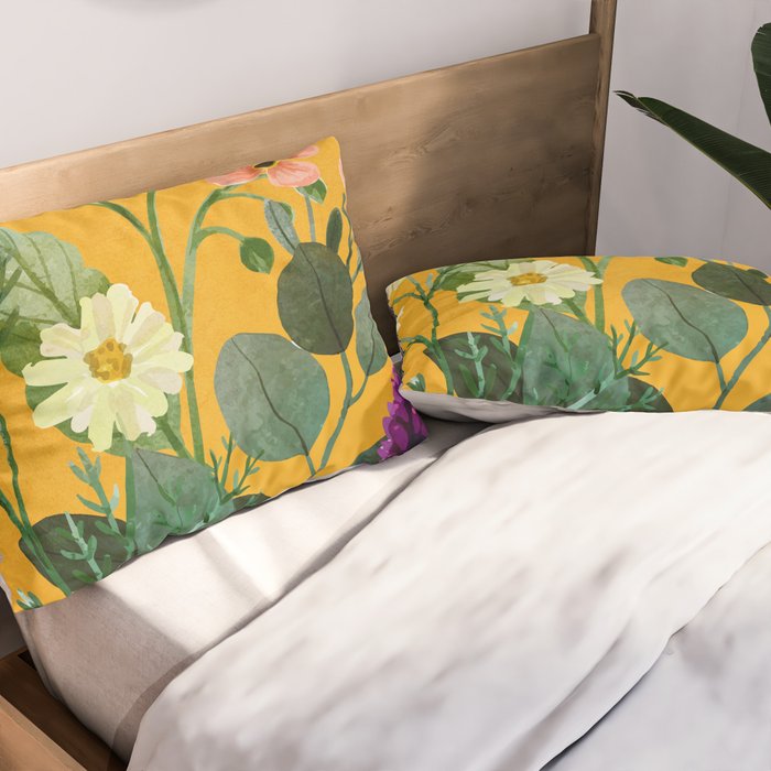 Summer Flowers 8 Pillow Sham Gallery Image 2