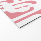 Mid Century Modern Loops Pattern in White on Pink Welcome Mat Gallery Image 2